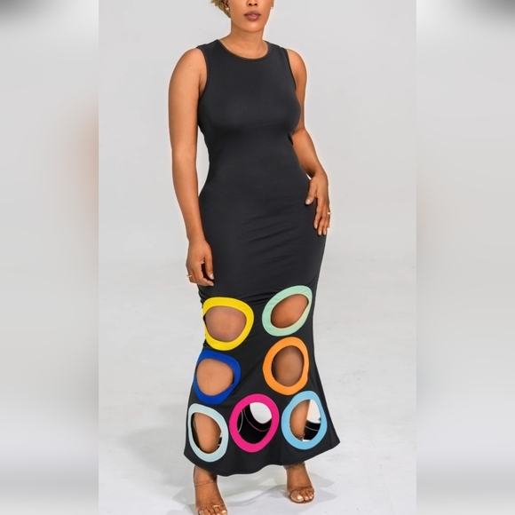 Dresses & Skirts - Sleeveless Hollow Maxi Dress
